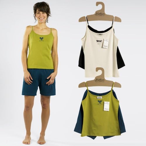 Camisole and Shorts Lounge Set (Small, Luck Camisole/Teal Shorts)