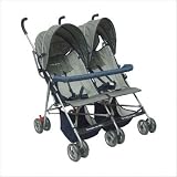 Dream On Me Double Twin Stroller, Navy