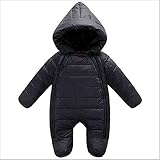 InitialG【イニシャルジー】赤ちゃんダウンコート ベビーロンパース ダウンロンパース フート付きダウンコート 新生児 ロンパス 連体衣 男女兼用 ベビー服 冬防寒コート 出産祝い 無地 秋冬 0