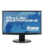 Iiyama ProLite B2274HDS-1 �cran LCD TFT r�tro�clairage par LED 22" �cran large 1920 x 1080 250 cd/m2 1000:1 5000000:1 (dynamique) 2 ms 0.248 mm HDMI, DVI-D, VGA haut-parleurs noir