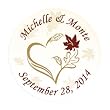 Personalized Fall Wedding Envelope Seals - Invitations & Stationery & Favor Stickers & Seals
