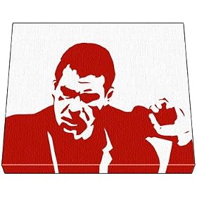 Harrison Ford Bladerunner [Red/White] Large Original Acrylic Painting On Canvas (Not a print).