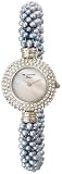 Marcel Drucker Women's Silver-Tone Blue Freshwater Pearl Watch #23-400