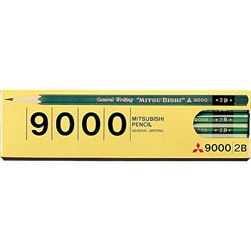 Mitsubishi Pencil pencil office pencil 9000 hardness 2B K90002B