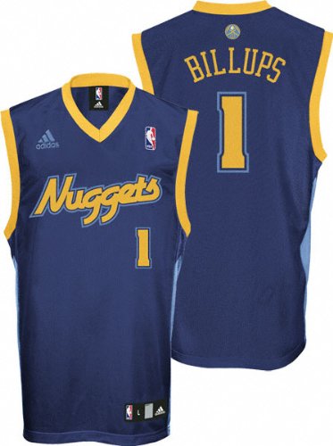 Chauncey Billups Navy Adidas NBA Replica #1 Denver Nuggets Youth Jersey