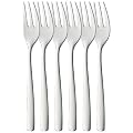WMF Bistro Cake Forks, Stainless Steel, Set of 6
