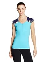 Naffta Camiseta Manga Corta Fitness (Turquesa / Azul Marino)