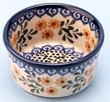 Polish Pottery Custard Dish Ramekin 2 H x 3 3/4 Diameter