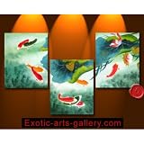 Chinese Feng Shui Painting Koi Painting Chinese Fish Painting 73-1