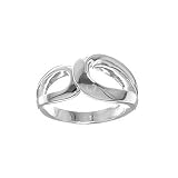 Sterling Silver Organic Teardrop Ring