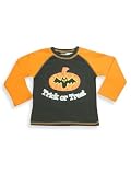 Halloween it's The Thing - Infant Baby Boys Long Sleeved Halloween Tee, Orange, Black