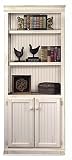Southampton Oyster Bookcase with Doors Oyster White