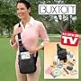 Buxton Leather Over the Shoulder Organizer Bag- Black