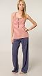 P.J. Salvage Red Stripe Tank/Blue Pant Set