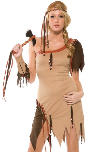 Forplay Women's Top Of The Tribe, Light Brown/Dark Brown, Small/Medium