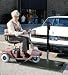 The Burr Mobile-Lift Outside Model offers you the ultimate in quiet convenience and independence. It requires no disassembly of your 3 or 4 wheel electric scooter or wheelchair ... simply drive it on, attach the safety harness and push the switch. The Mobile-Lift raises and locks any scooter in place on the back of your car in just 60 seconds so you can be on your way!