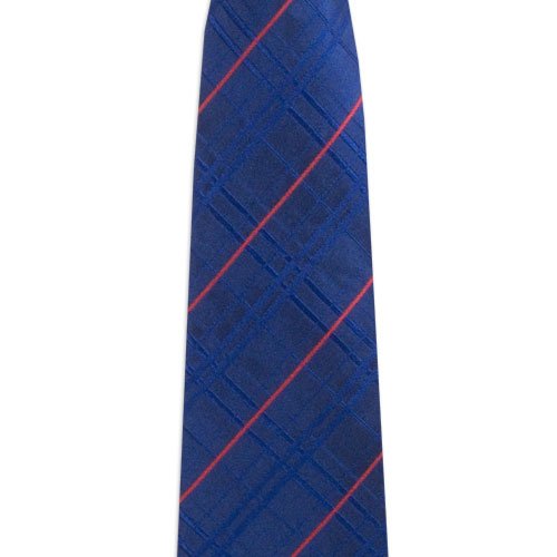 Chicago Cubs Oxford Stripe Woven Silk Necktie