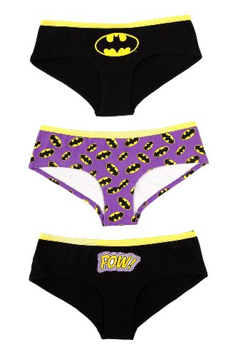  DC Comics Batman Purple Hot Pants 3 Pack
