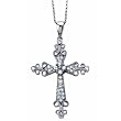 Blessed Cross Diamond Pendant Necklace