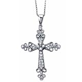 Blessed Cross Diamond Pendant Necklace