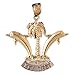 CleverSilver's 14K Gold Pendant Two Tone Key