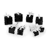 Black Stud Earrings Princess Cut Earrings Sets Onyx CZ 7MM, 6MM, 5MM & 4MM Cubic Zirconia Brass Mens Ladies Unisex Pushback Post