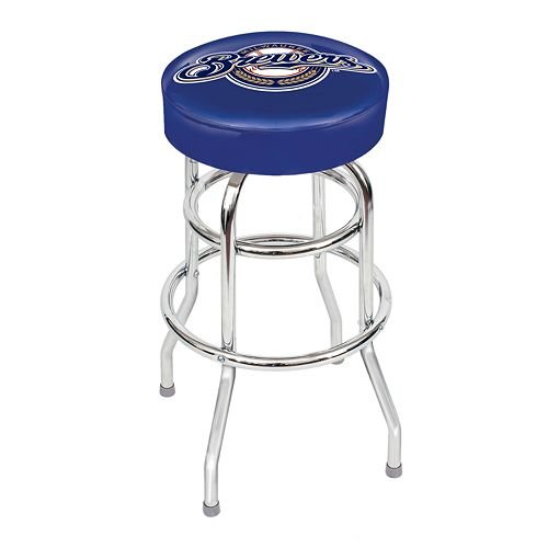 Milwaukee Brewers Backless Swivel Sports Bar Stool