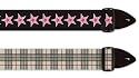 Guitar Straps - Pink Stars and Burberry - 2-Pack