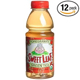 Sweet Leaf Tea, Pomegranate Green Tea, 20-Ounce Bottles (Pack of 12)