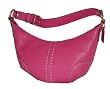 Authentic Coach Hot Pink Leather Zip Small Hobo Purse Handbag 15226