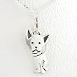 Chihuahua Dog Pendant in Sterling Silver on a 16" Box Chain, #8760