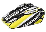 Babolat Aero Racket Holder 12er - Sac porte-raquettes (12) tennis - Noir/jaune/blanc