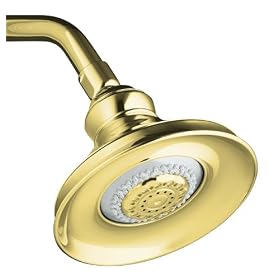 KOHLER K-16167-PB Revival Multifunction Showerhead, Vibrant Polished Brass