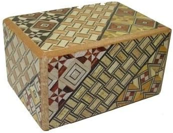 Yosegi Puzzle Box 2.5 sun - 5 steps by Uncommon Treasures