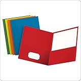 Oxford Twin Pocket Folders, Letter Size, Assorted Colors, 25 per Box (57513)
