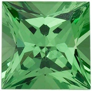Princess Shape Tsavorite Green Garnet Grade AA, 2.25 mm, 0.07 carats