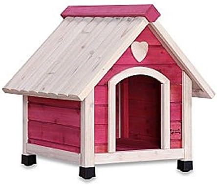 1.7 ft. L x 2.2 ft. W x 2.4 ft. H Arf Frame Pink Small Dog House