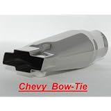 A.P. Chevy Bow Tie Exhaust Tip T304 Stainless Steel 2.25ID Inlet Chevrolet Bowtie by Unknown