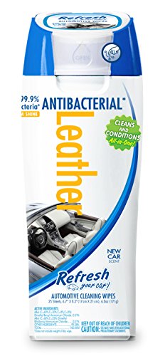 Refresh Your Car 25 Ct Leather Auto Wipes - New Car (63402)
