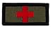 Medic Tape (Red Cross) w/ Hook Fastener - OD Colors - 1