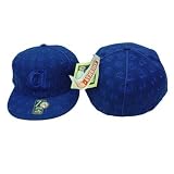 Atlanta Braves MLB Royal on Royal All-Over Logo Cooperstown Collection Fitted Baseball Hat / Cap