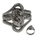 316L Stainless Steel Skull Ring - Width: 22mm