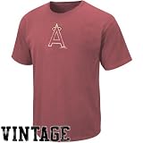 Los Angeles Angels of Anaheim Cooperstown Big Time Play 2 Garment Dye T-Shirt by Majestic Athletic (X-Large)