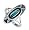 Sterling Silver Turquoise and Cora Oblong Shape Band Ring Size 4