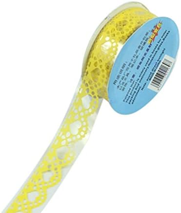 Ookamiwolf Pop Openwork Lace Tape DIY Lace Stickers Yellow