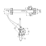 1994-1997 HONDA ACCORD COUPE RH (PASSENGER SIDE) POWER WINDOW REGULATOR ASSEMBLY by TYC