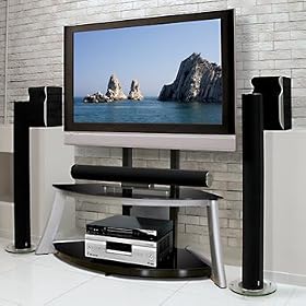 Bell'O FP-4855 Audio Video Table with Universal Flat Panel TV Mounting System