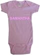 SAMANTHA - Name Series - White, Blue or Pink Onesie / Baby T-shirt