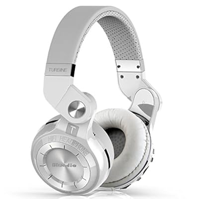 Bluedio T2 Plus Turbine Wireless Bluetooth Headphones with Mic/Micro SD Card Slot/FM Radio (White)