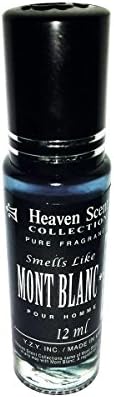 Premium Parfum VERSION of *Mont_Blanc_Presense Cologne for Men in a 12ml Clear Glass Roll On Bottle (Pure Perfume Oil Strength - Long Lasting)